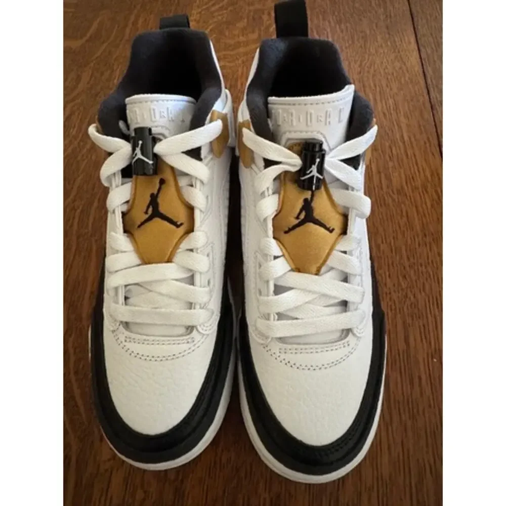 NIB Nike Jordan Spizike Low Wht/Mt Gold/Black Y4.5/W6